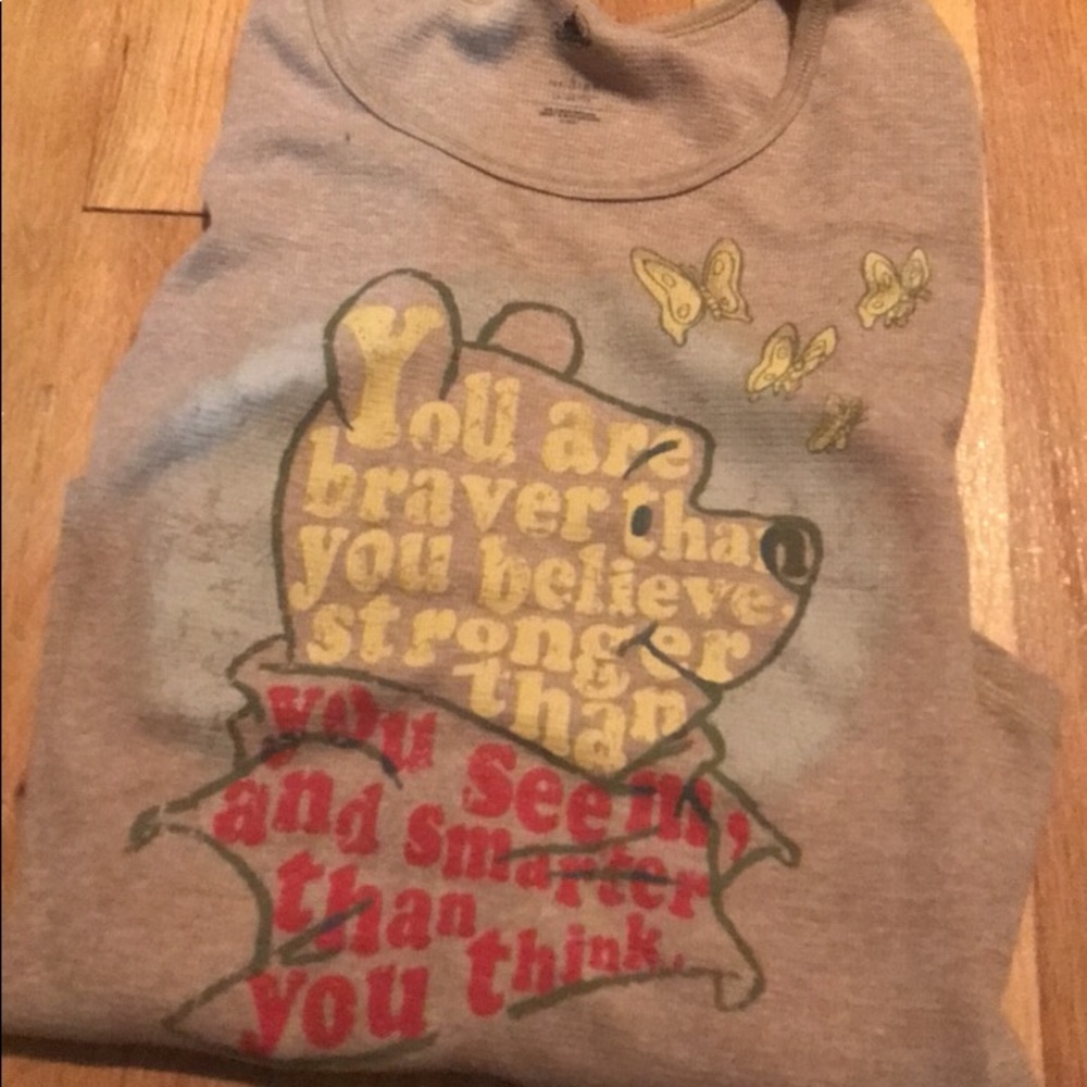 Winnie the Pooh Quote long sleeved shirt